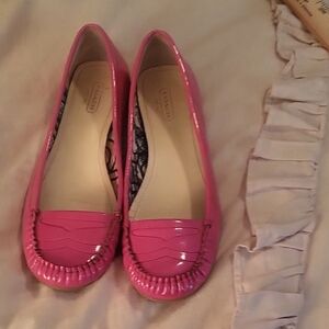 Coach Vibrant Pink Moccasins